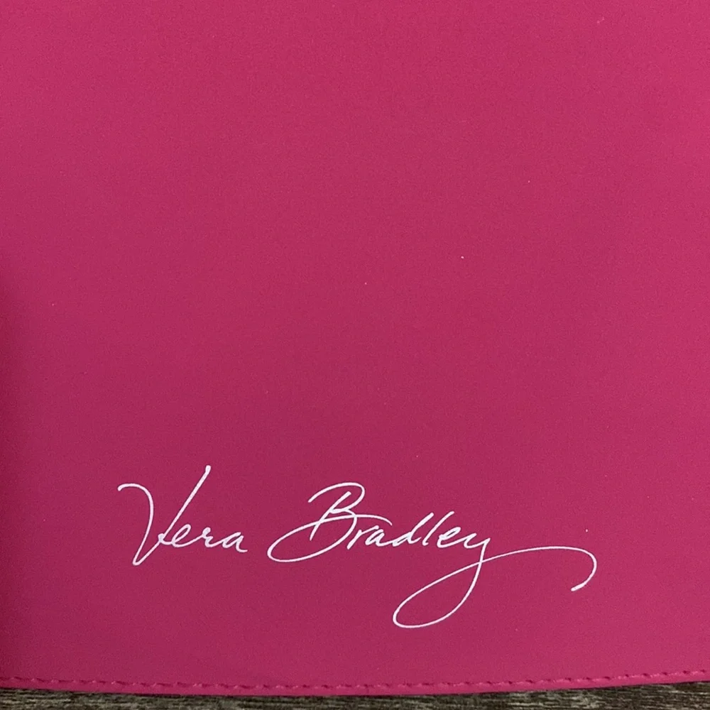 Vera Bradley IPAD case brown floral pink interior